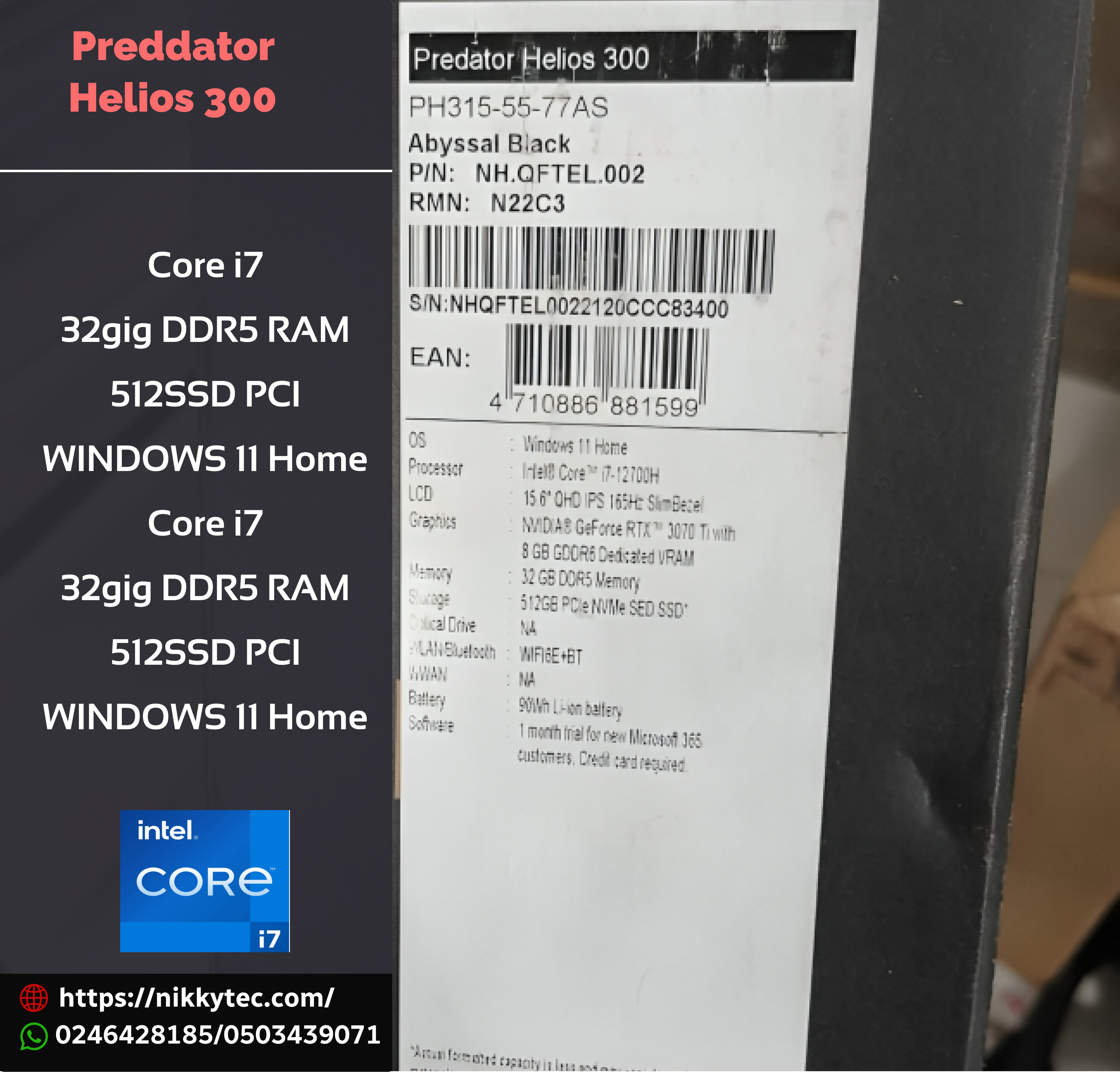 Predator Helios 300